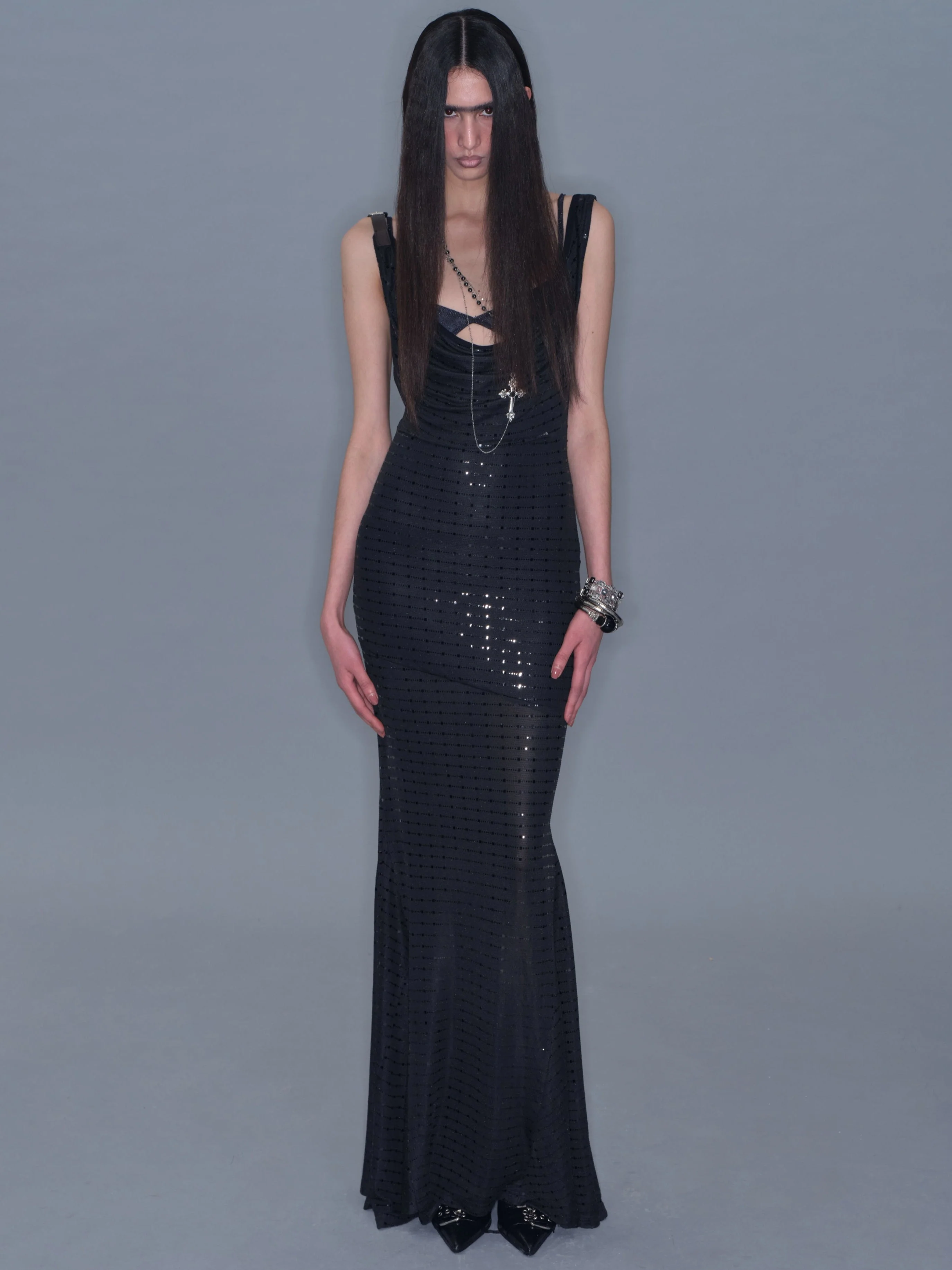 2-in-1 Strapless Evening Gown