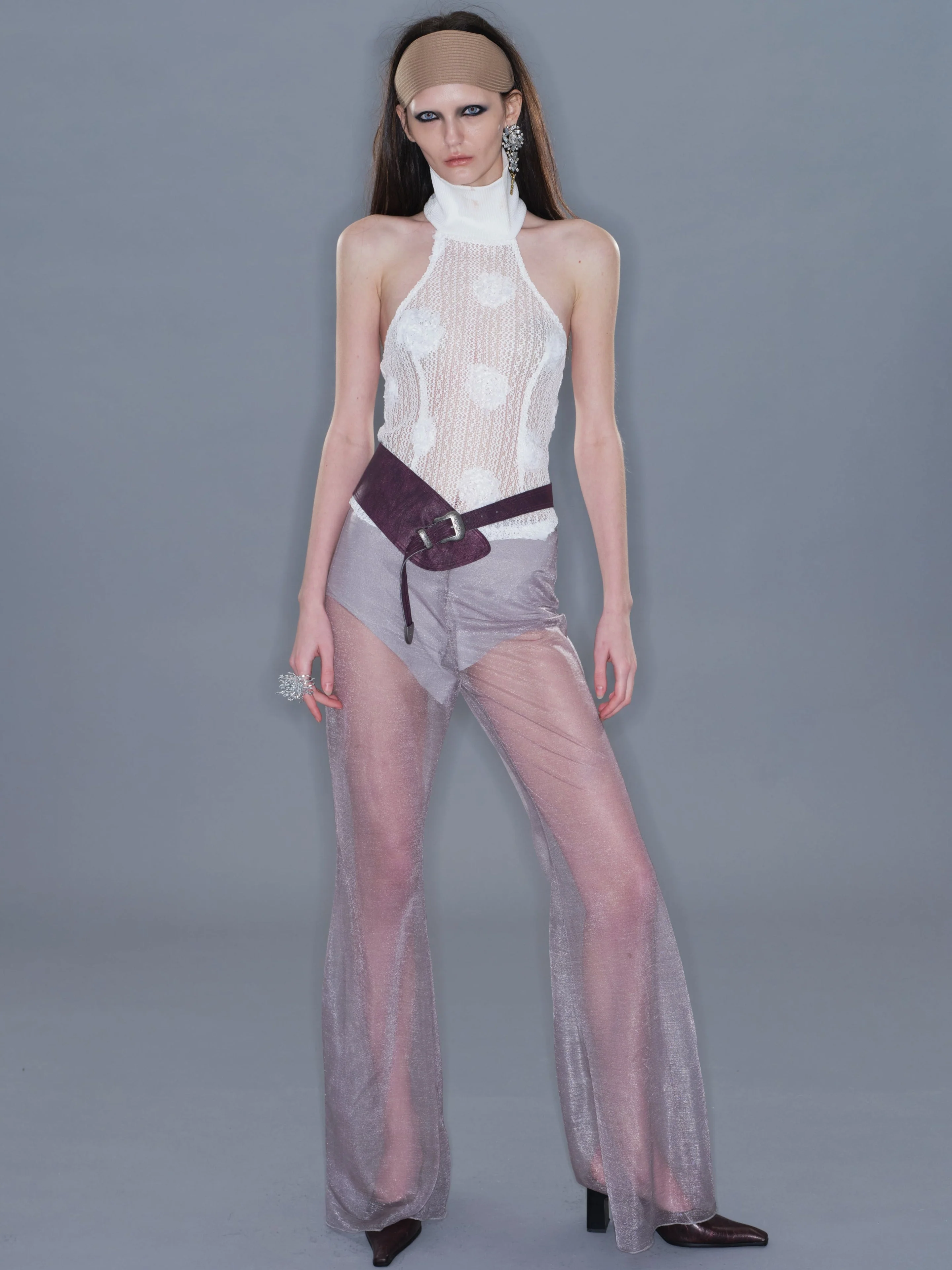 Buckle Strap Belt/ Dark Purple - Image 6
