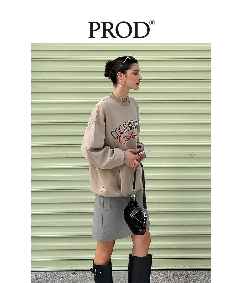 Loose Fit Cocalmentmac Embroidered Sweatshirt - Image 2