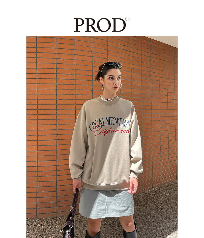 Loose Fit Cocalmentmac Embroidered Sweatshirt - Image 3