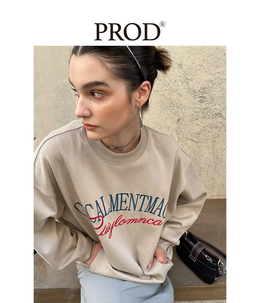 Loose Fit Cocalmentmac Embroidered Sweatshirt - Image 4
