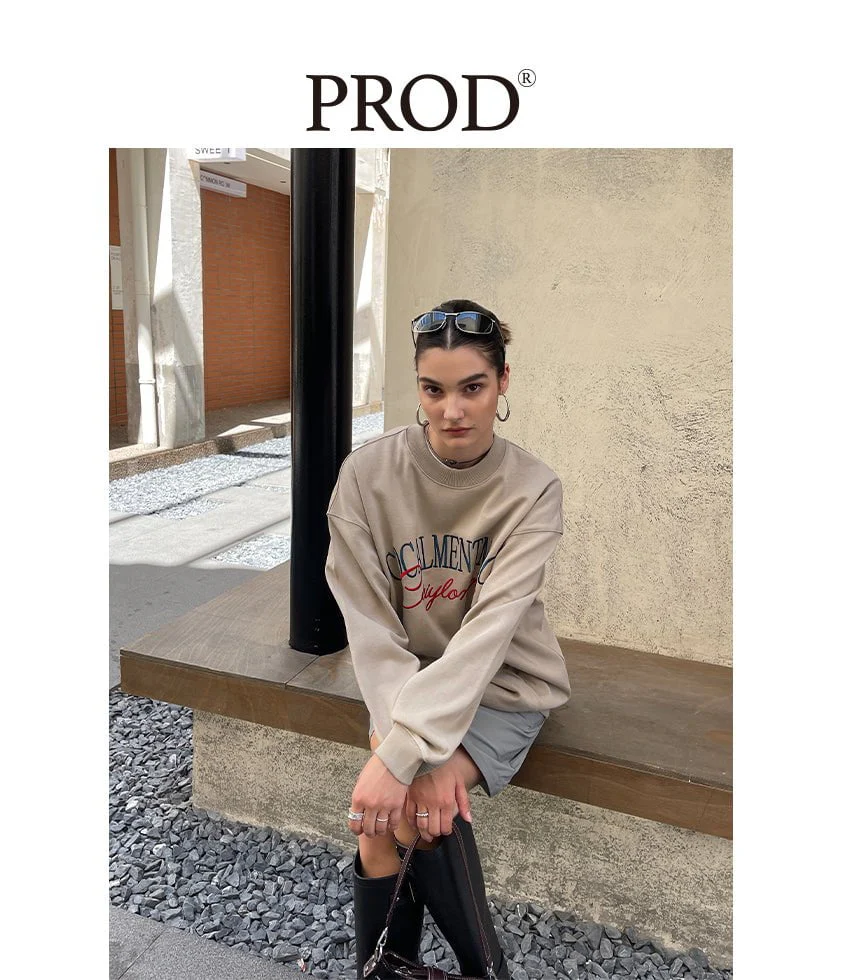 Loose Fit Cocalmentmac Embroidered Sweatshirt - Image 5