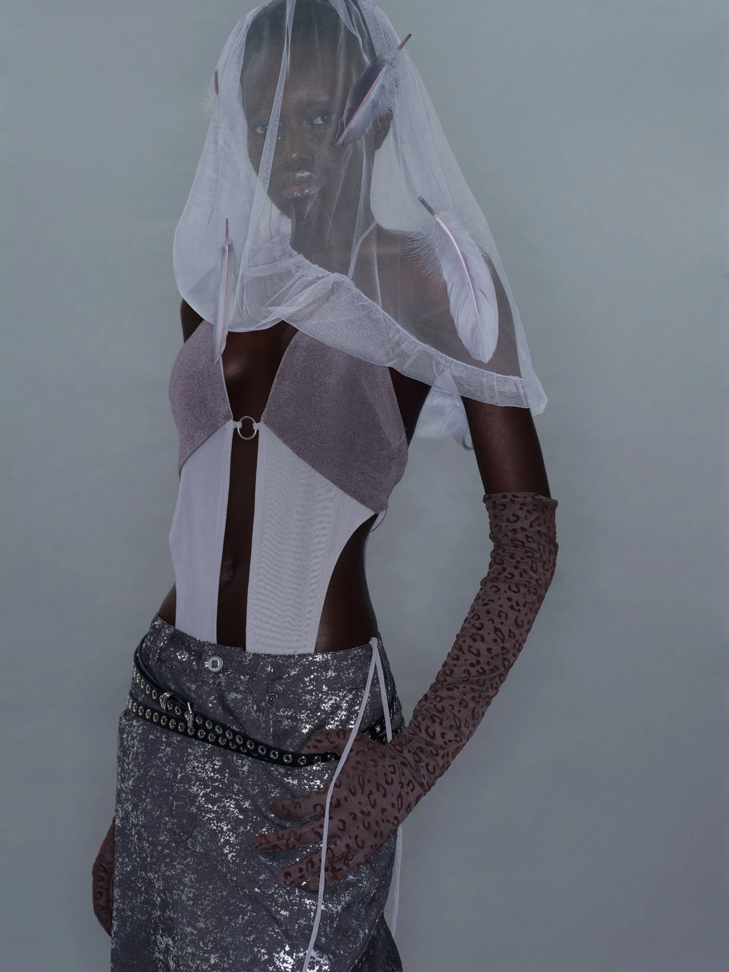 Colorblock Jumpsuit/ Gray - Image 8