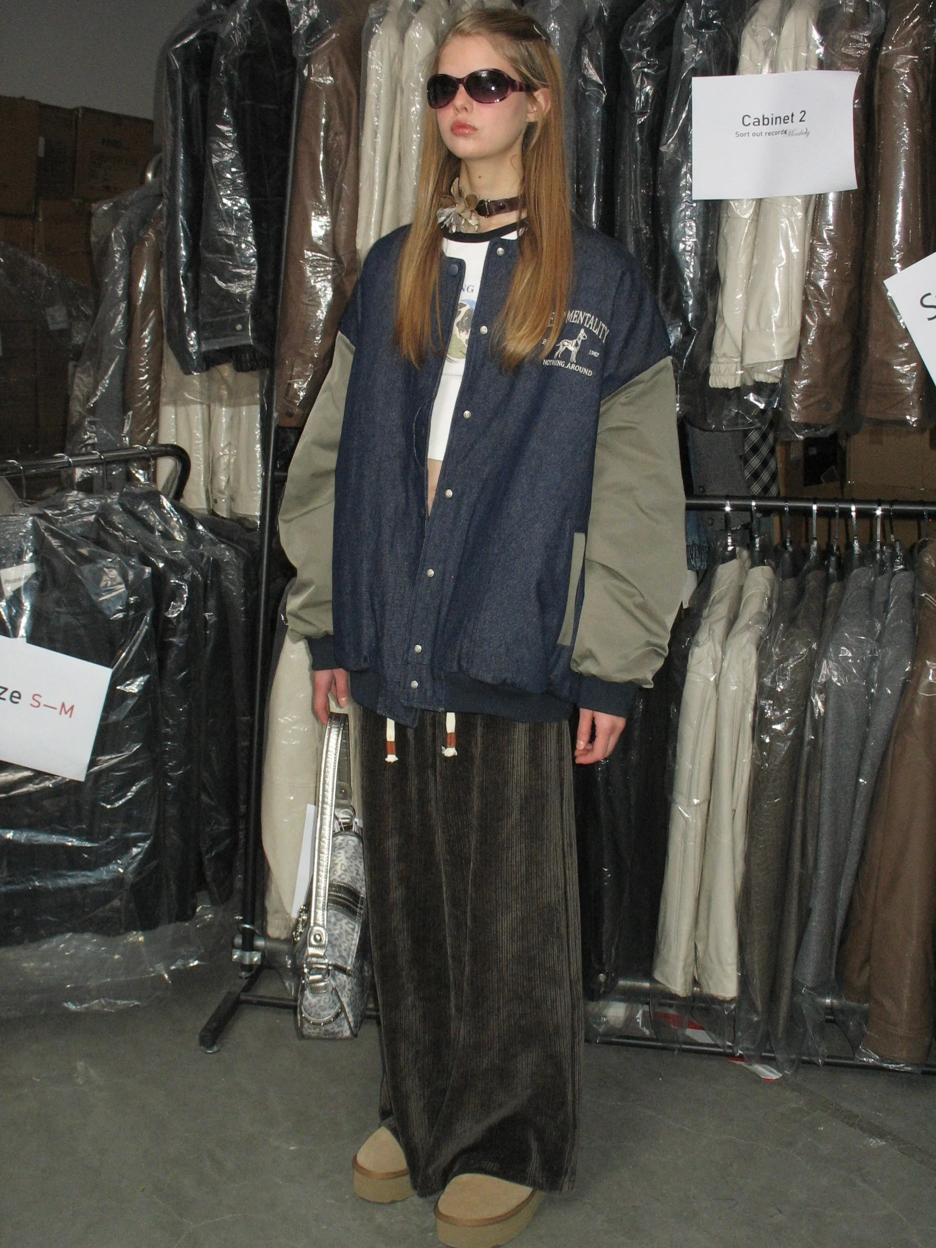Denim Baseball Jacket - Image 2