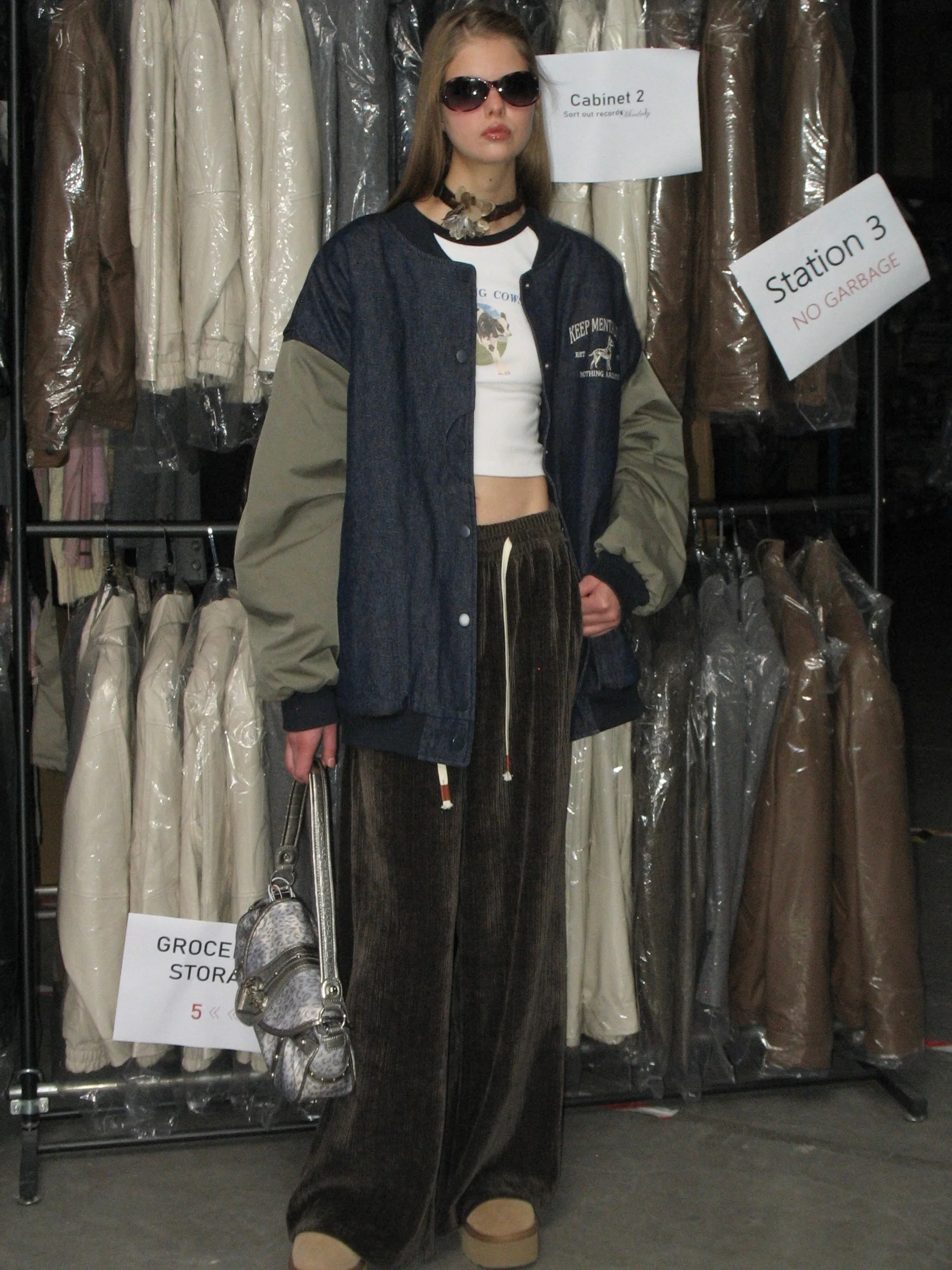 Denim Baseball Jacket - Image 6