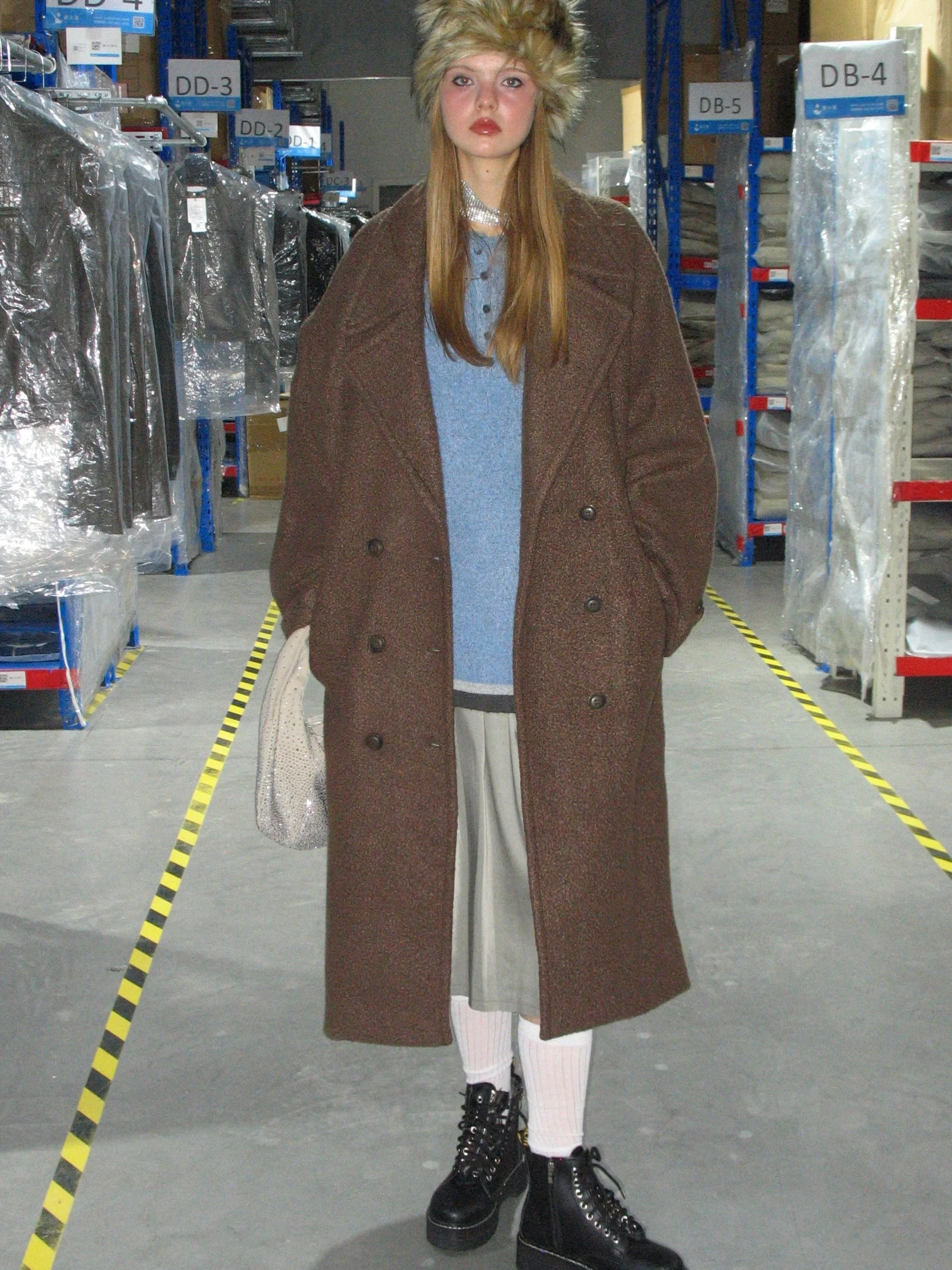 Frenchy Lapel Neck Double Button OverCoat - Image 7