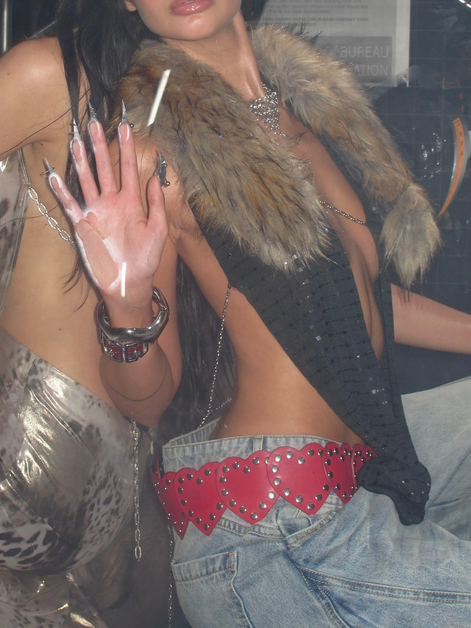 Punk Red Heart Belt - Image 5
