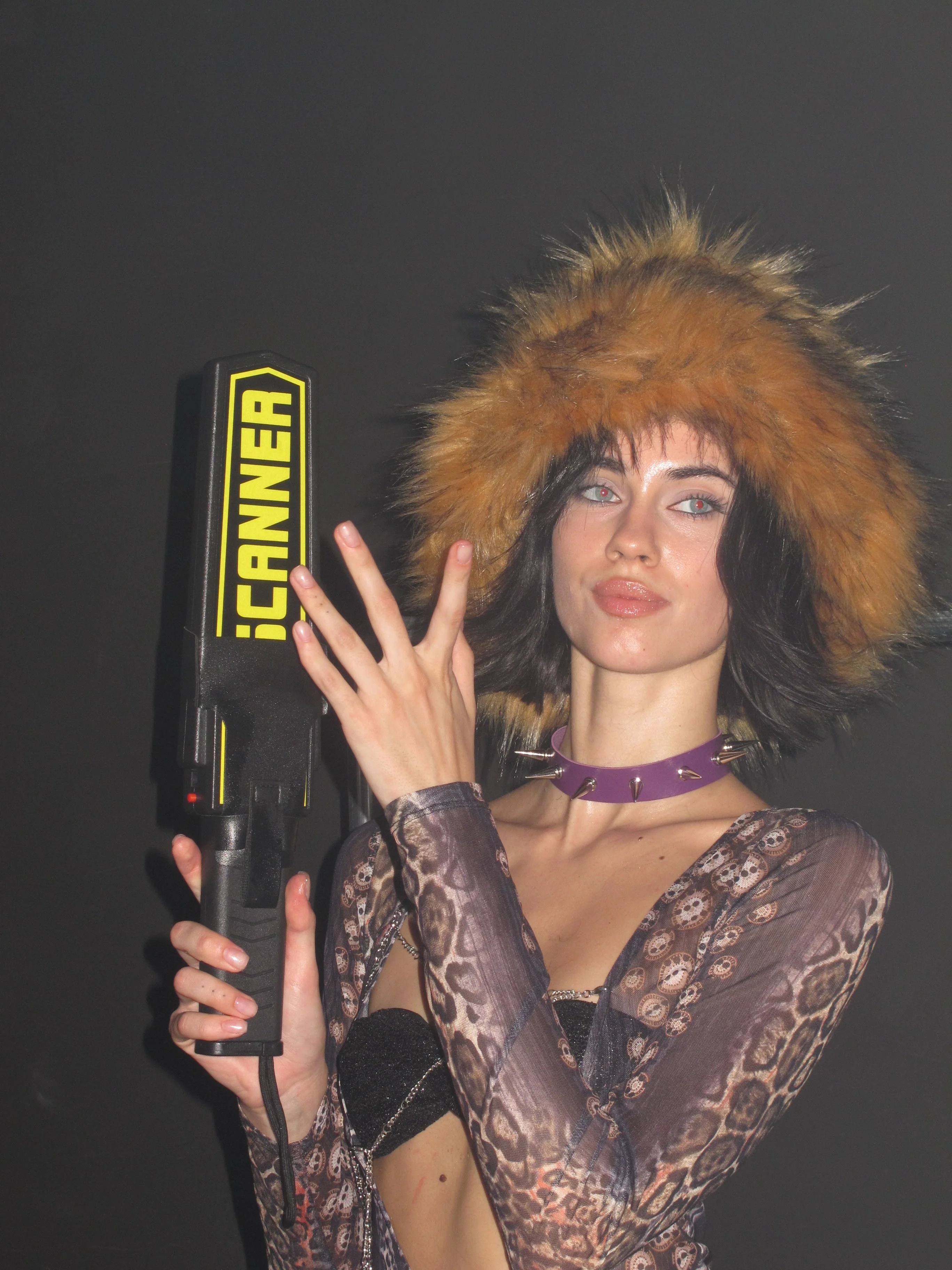 Faux Fur Bucket Hat Brown - Image 2