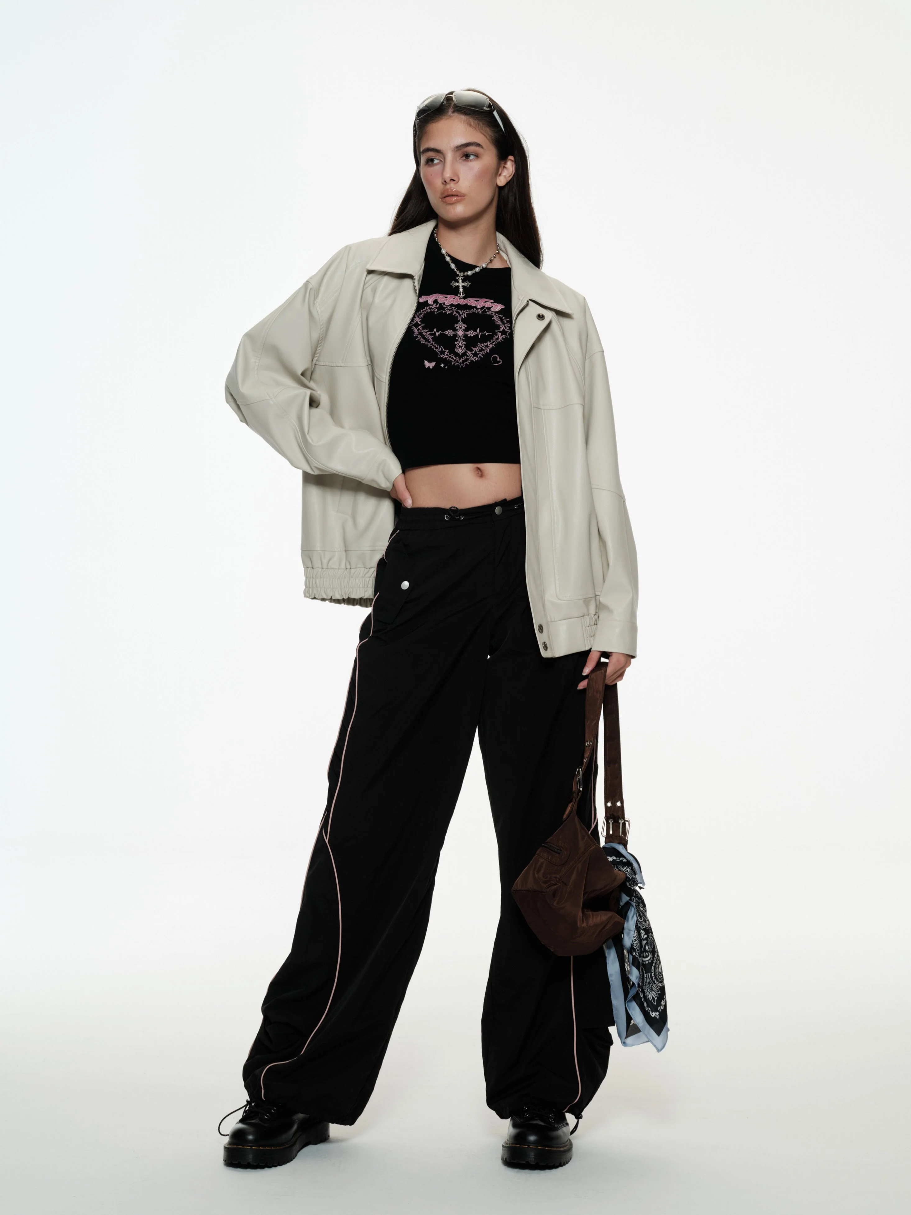 Classic Faux Leather Jacket - Image 5