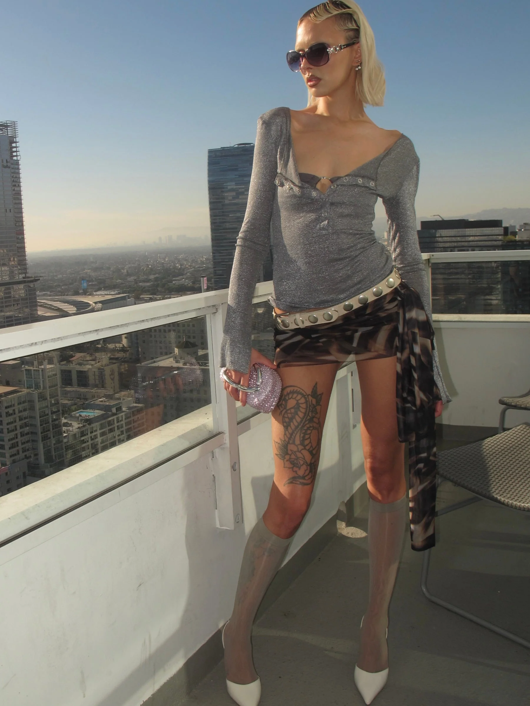 Shimmer Long-Sleeve Top - Image 4