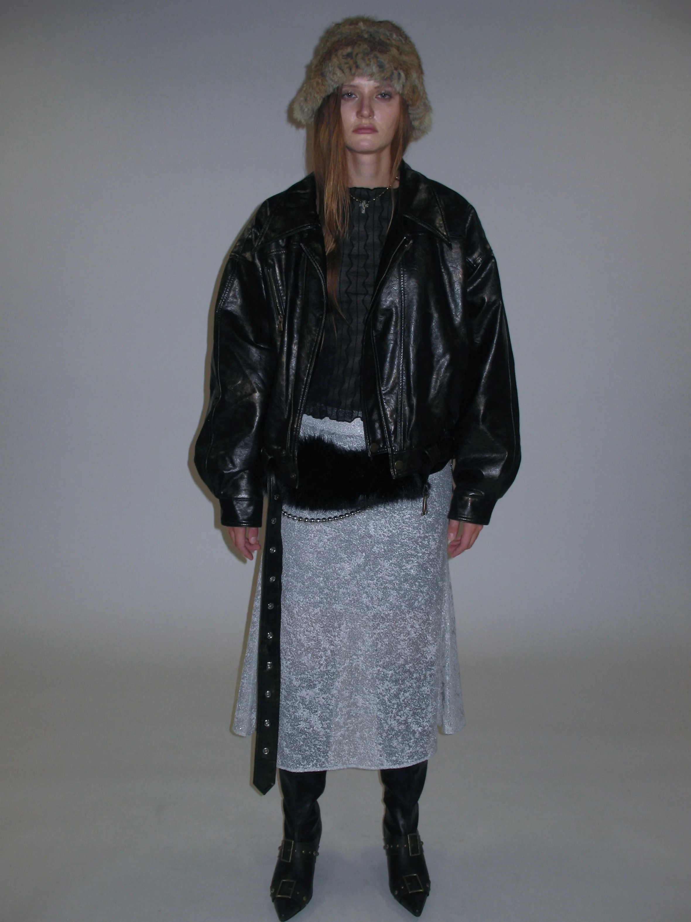 Metropolitan Faux Leather Quilted Coat - Image 12