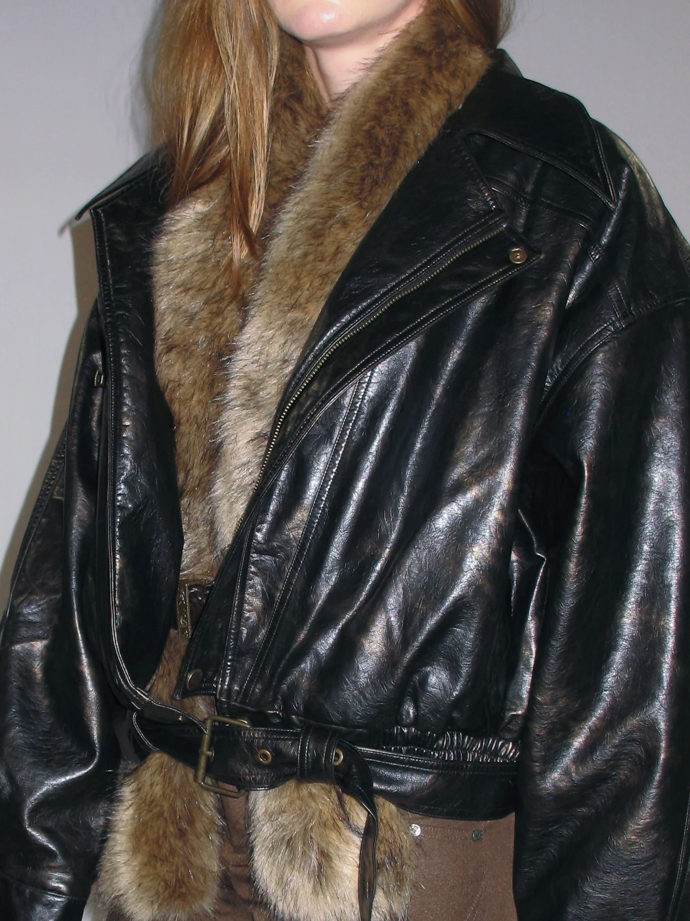 Metropolitan Faux Leather Quilted Coat - Image 14