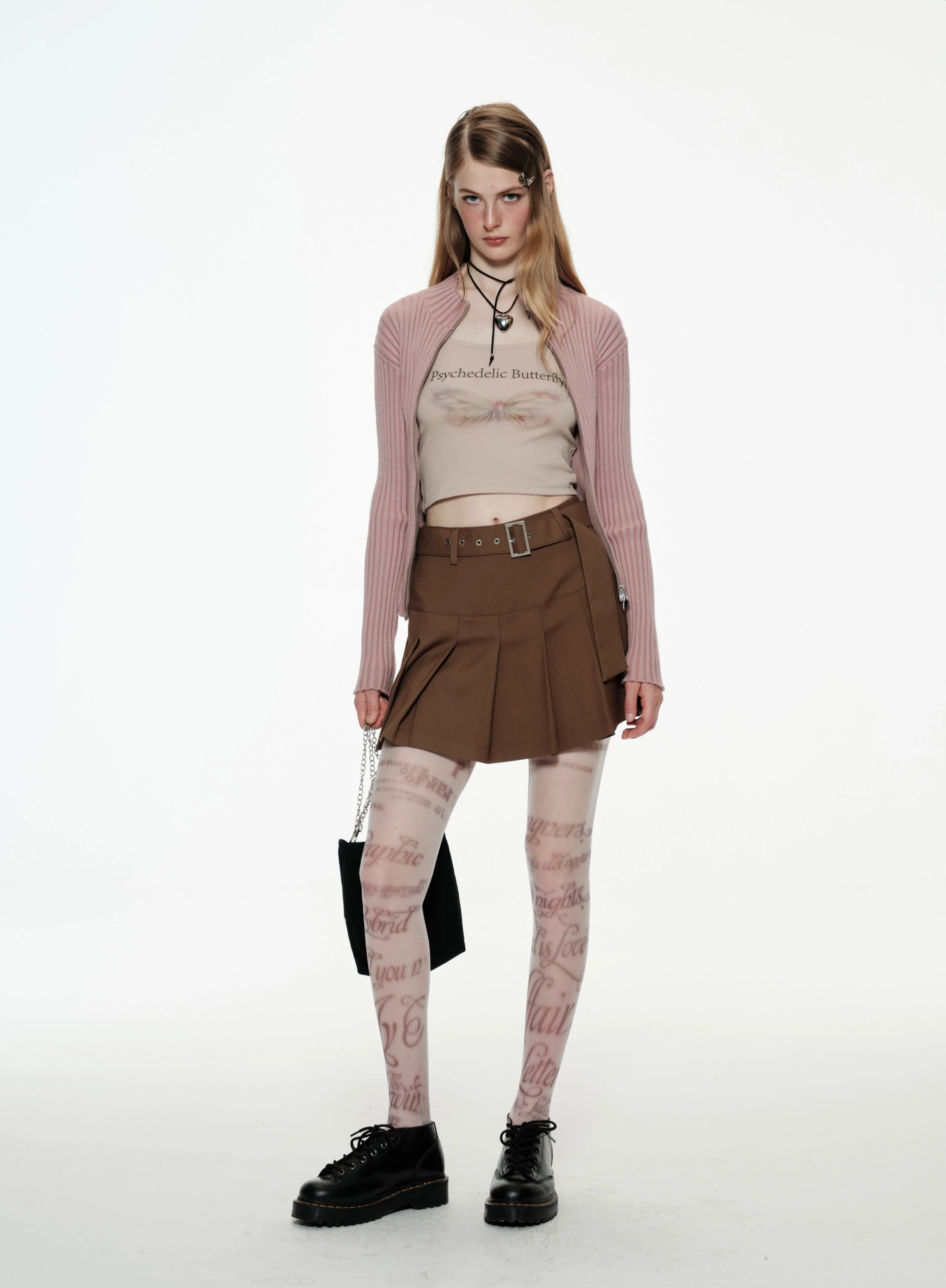 Mini Skirt With Belt - Image 7