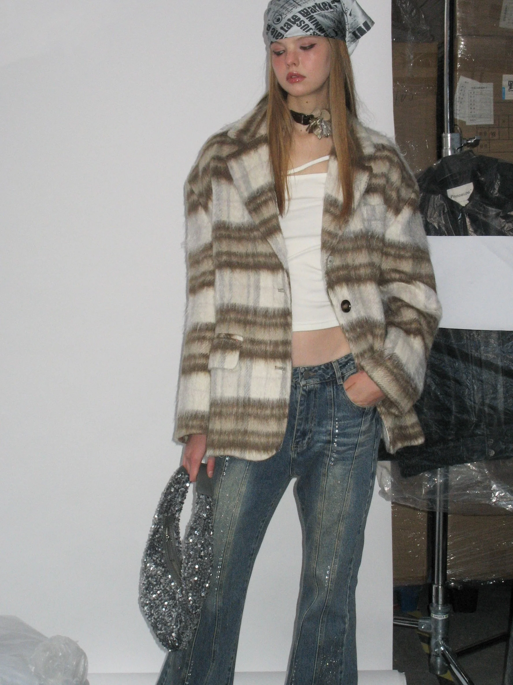 Casual Plaid Blazer