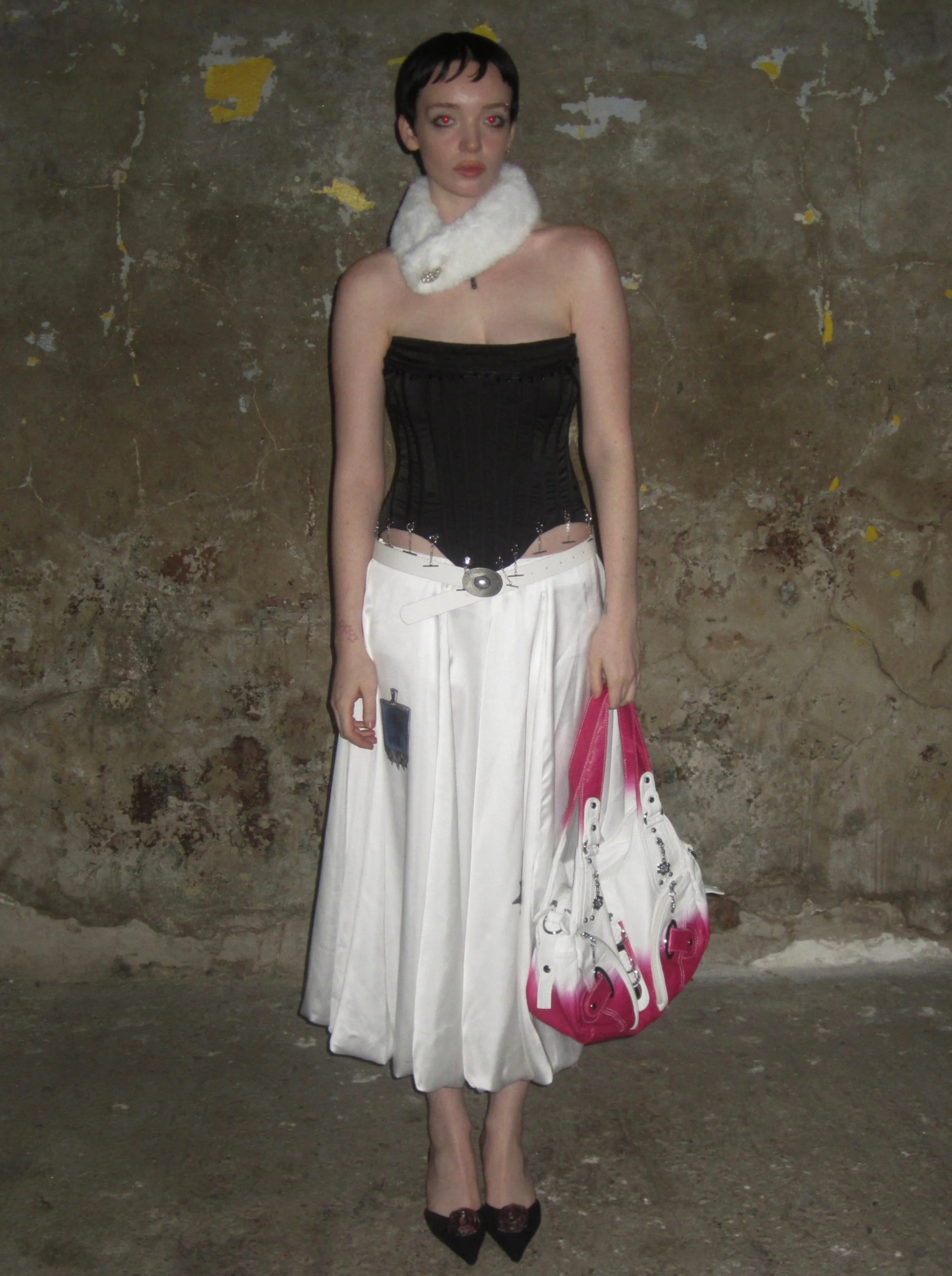 Printed Satin Midi Puff Skirt - Image 5