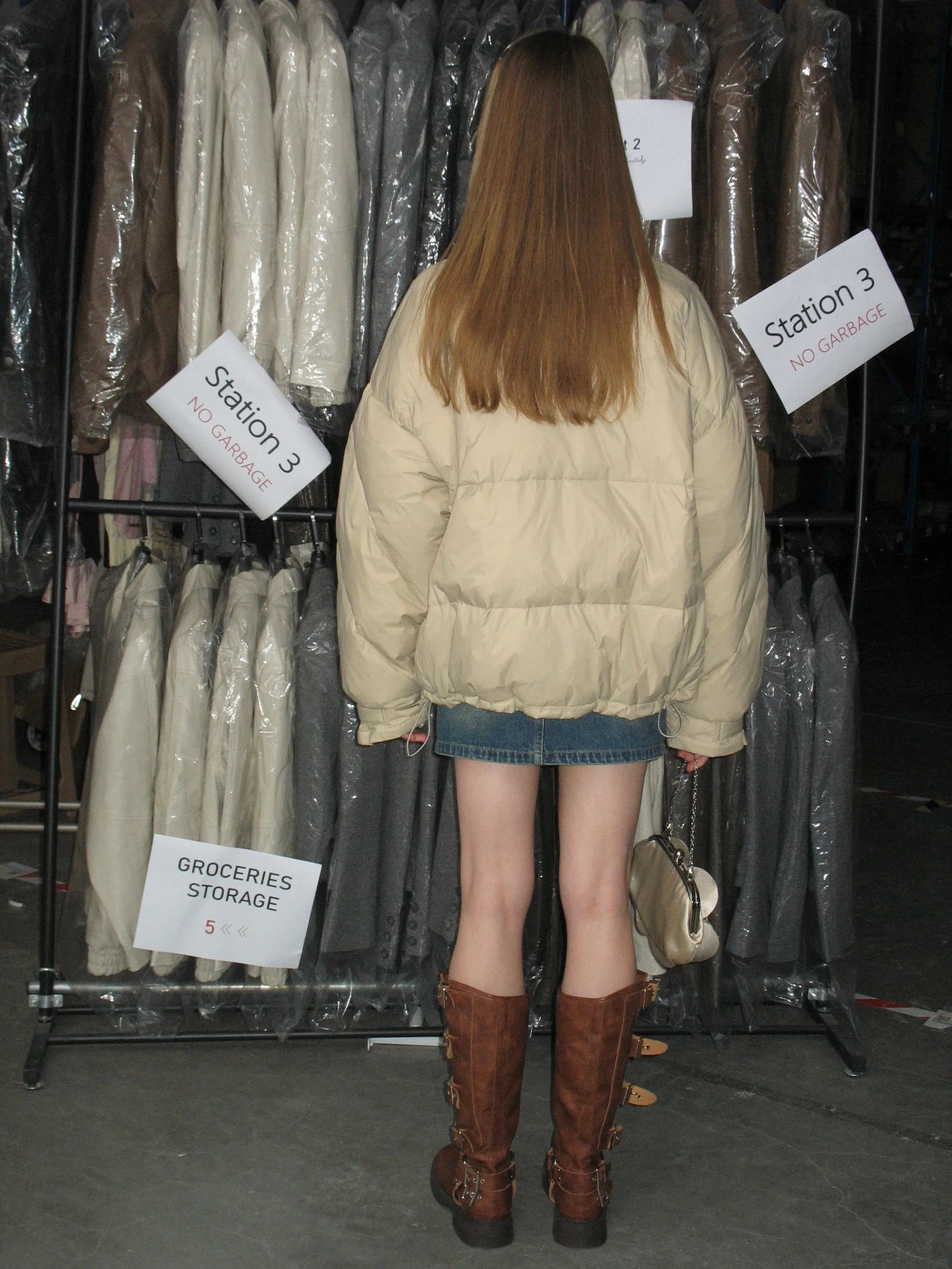 Puffer High Collar Down Jacket - Image 11