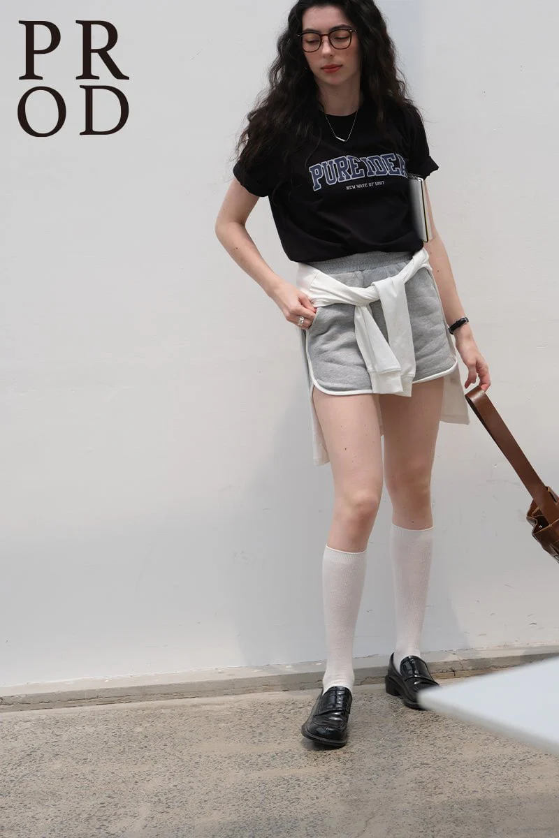 Pure Idea Basic Short Sleeve T-Shirt /Black - Image 7