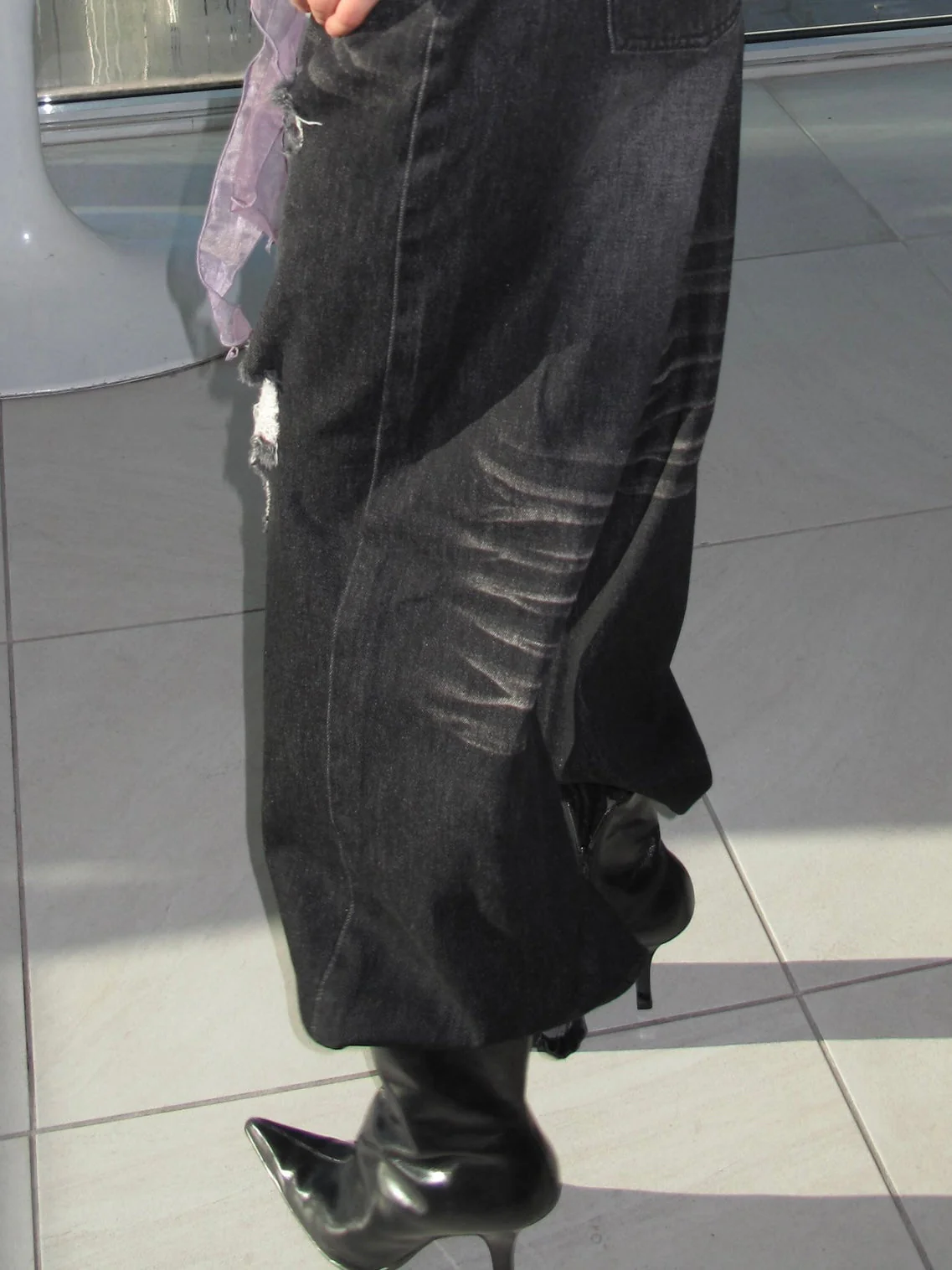 Rocker Distressed Baggy Jeans - Image 10