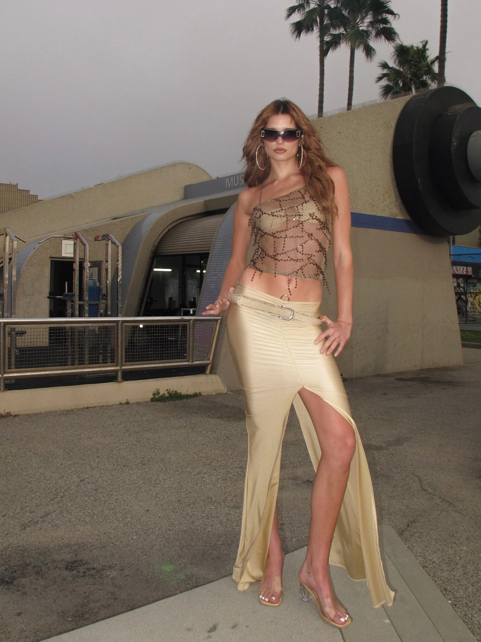 Sheer Backless Panel Top - Image 4