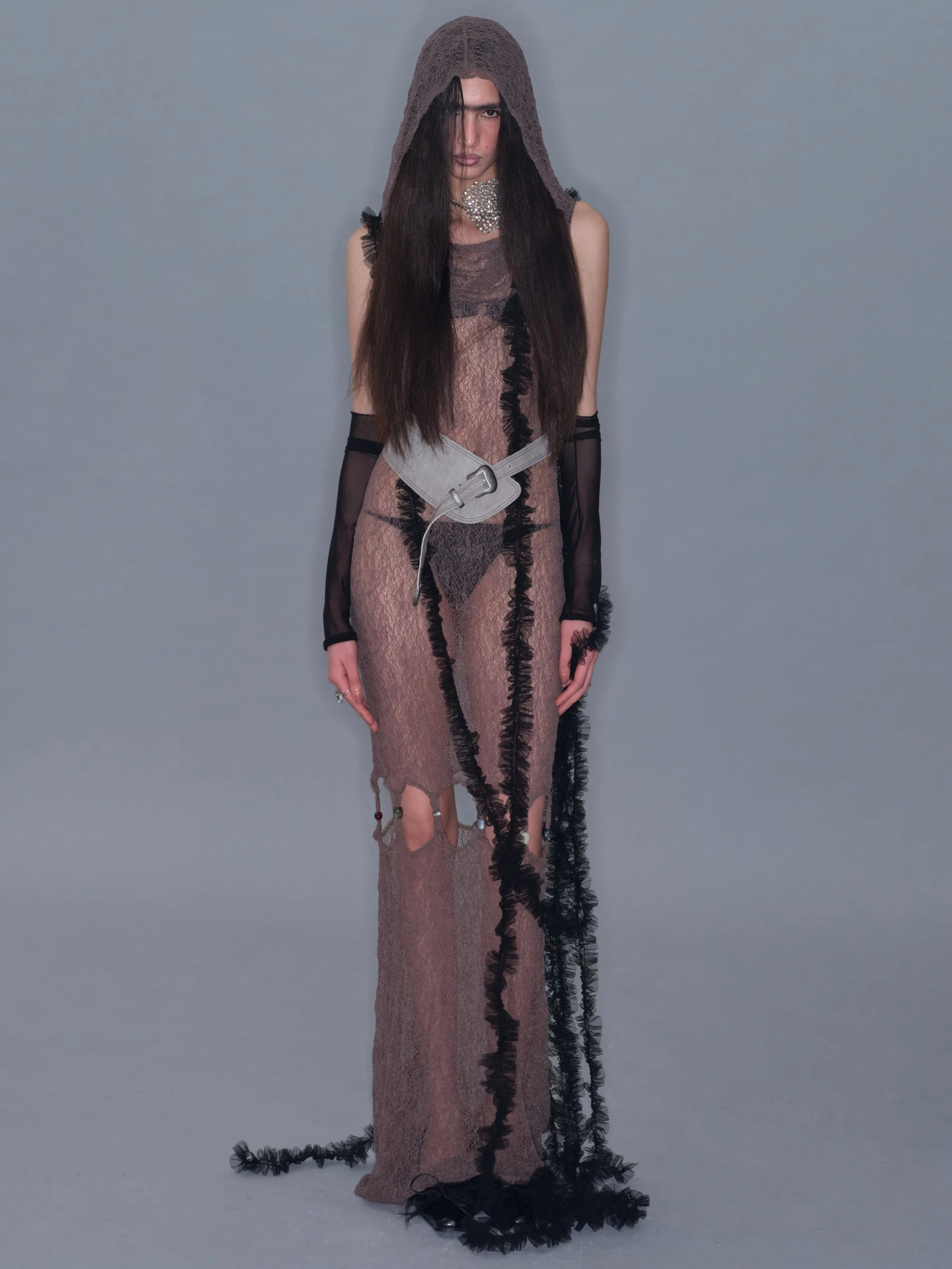 Sheer Beaded Maxi Dress - Image 17
