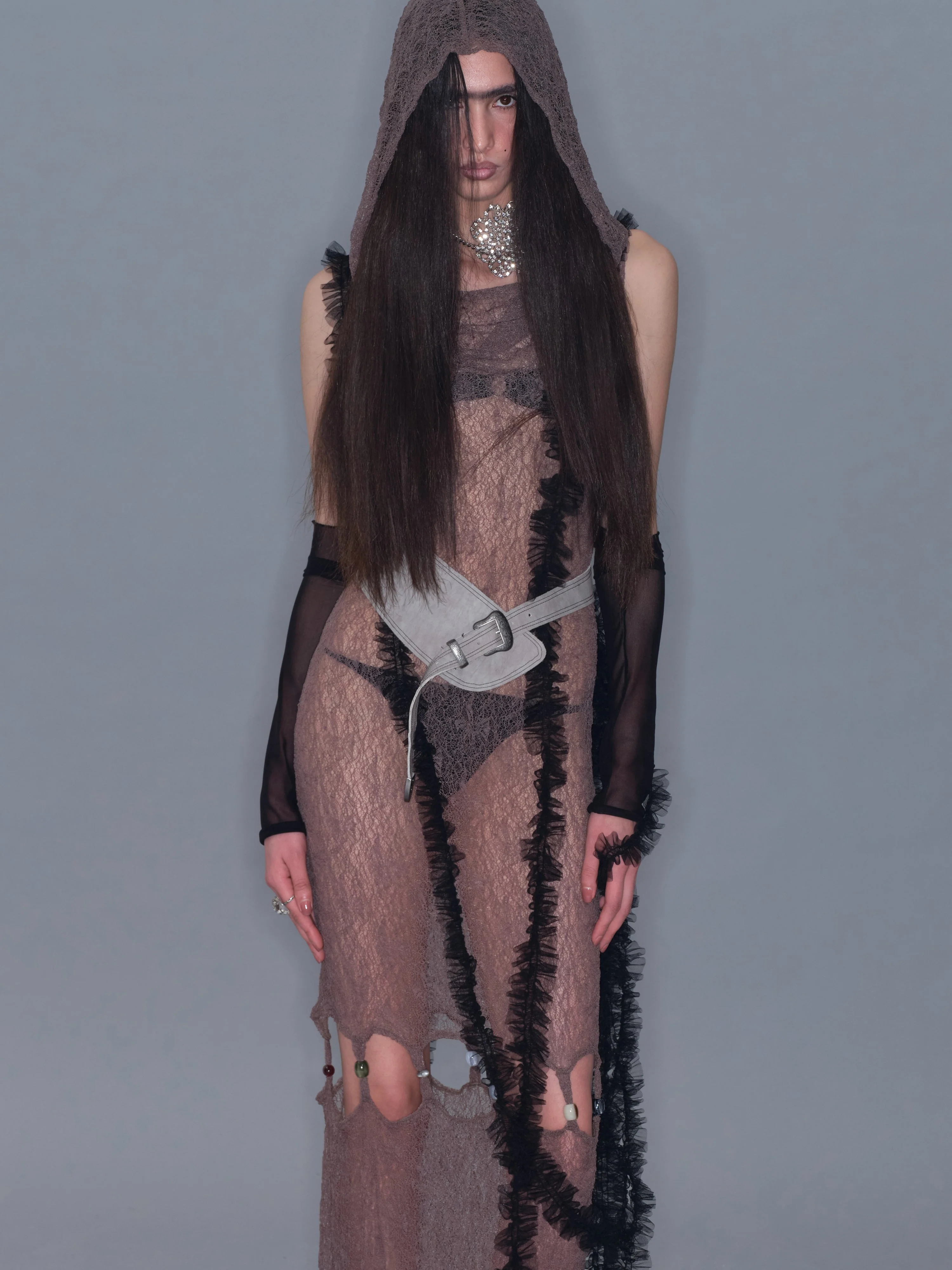 Sheer Beaded Maxi Dress - Image 18