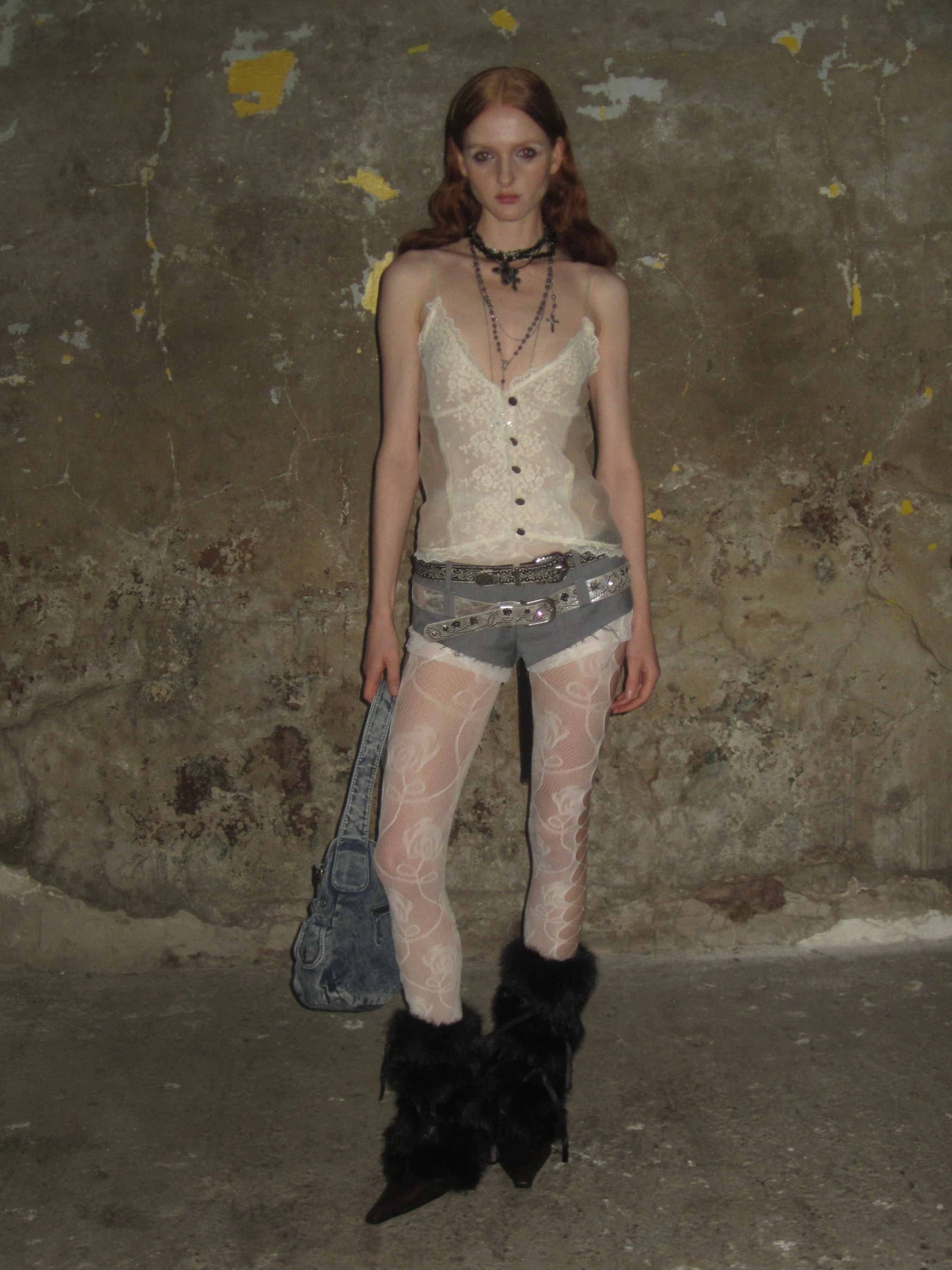 White Lace hollow Tights - Image 3