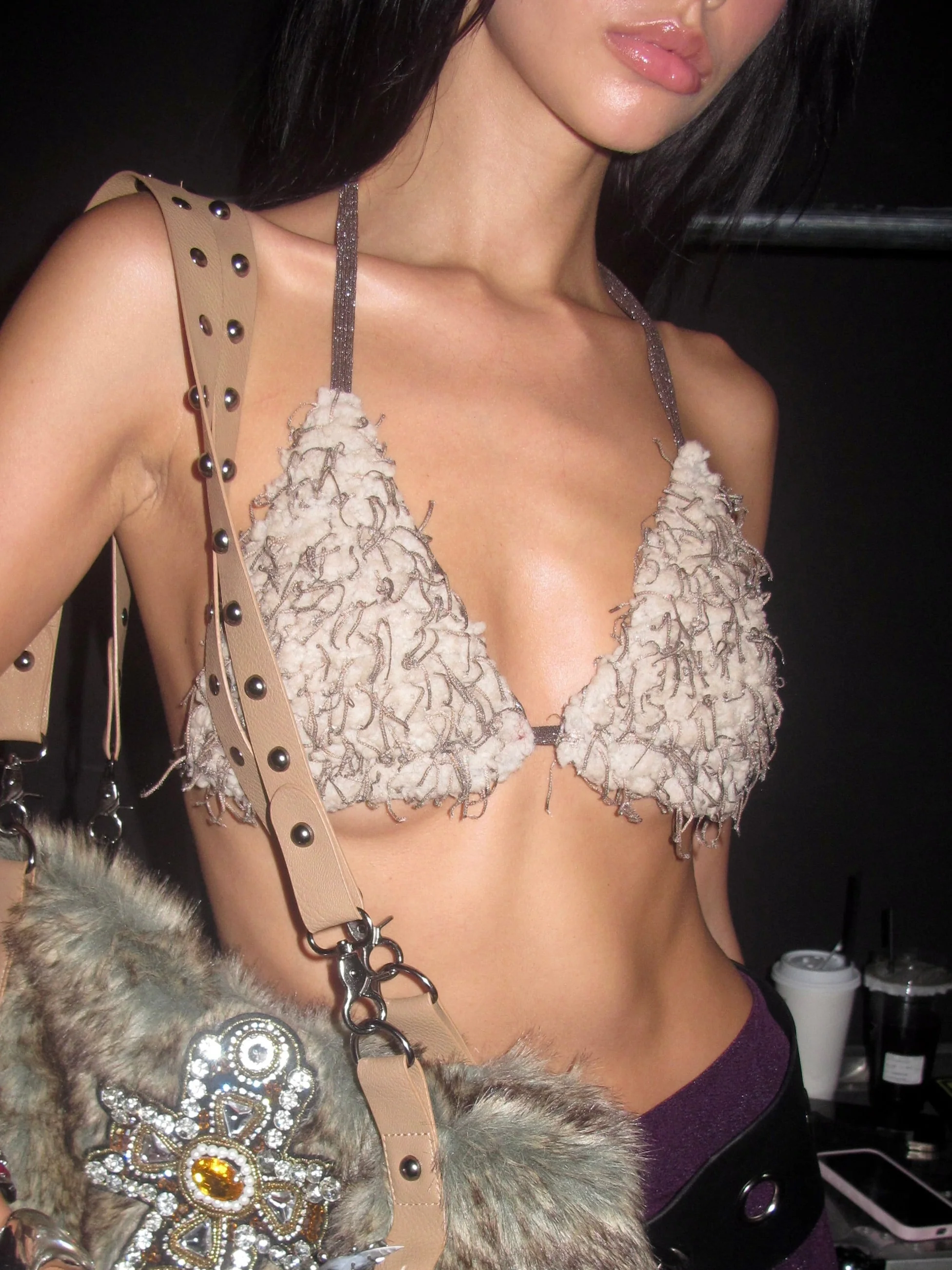 Wild Thing Feather Bikini Top